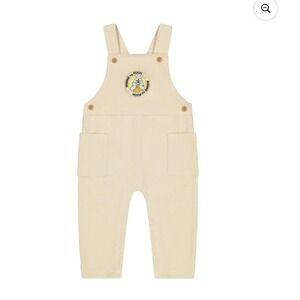 Disney‎ Baby Winnie the Pooh Corduroy Overalls 12M Marshmallow Cream
